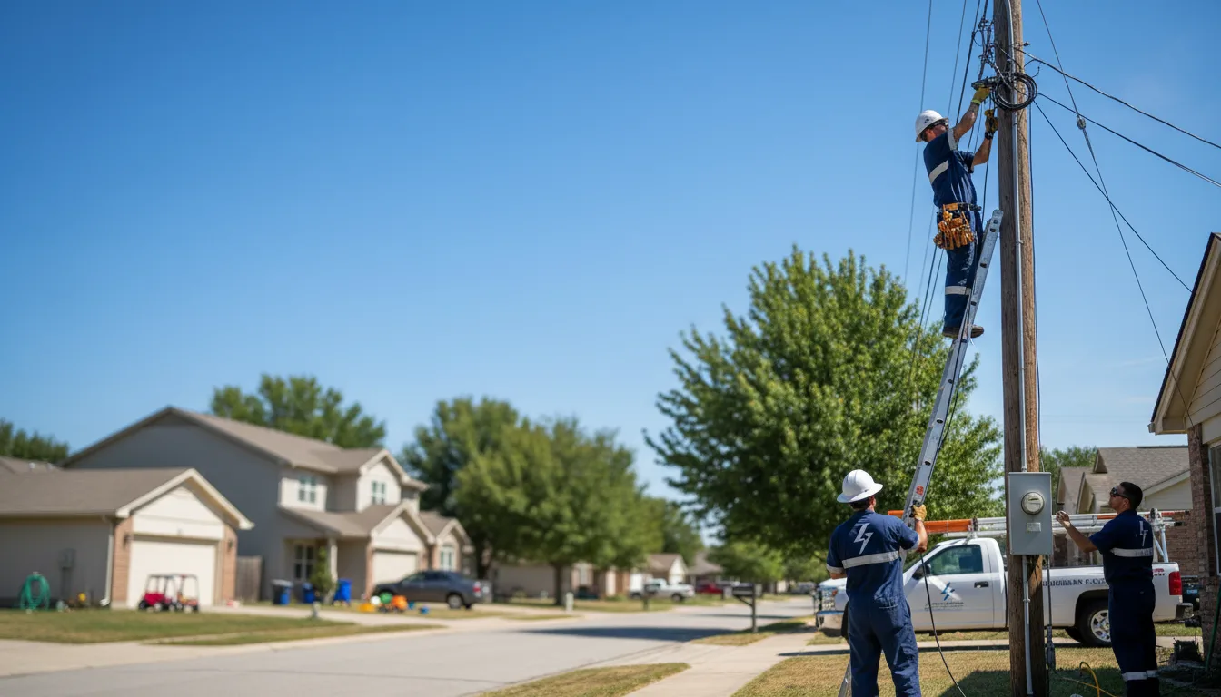 Residential electrician providing installation services in New Town, ND